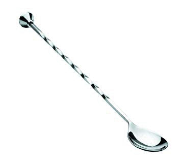 ST.STEEL TWISTED COCKTAIL SPOON 28 CMS