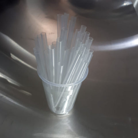 TRANSPARENT STRAW PACK 200 PCS