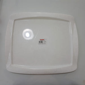 PLASTIC WHITE TRAY RECTANGULAR BIG