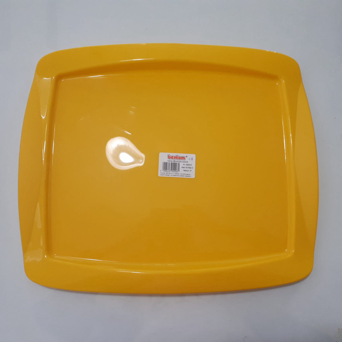 PLASTIC YELLOW TRAY RECTANGULAR