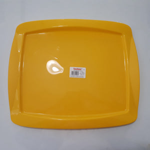 PLASTIC YELLOW TRAY RECTANGULAR