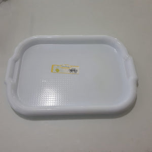 SMALL WHITE TRAY TWO HANDLES