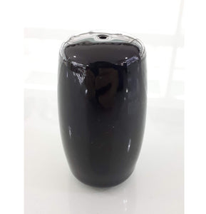 BLACK PORCELAIN SALT SHAKER 7.5 CM