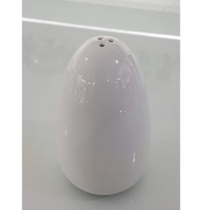 WHITE PORCELAIN SALT EGG SHAPE 9 CM