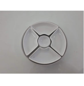 ROUND PLATE 4 COMPARTMENT 18 CM