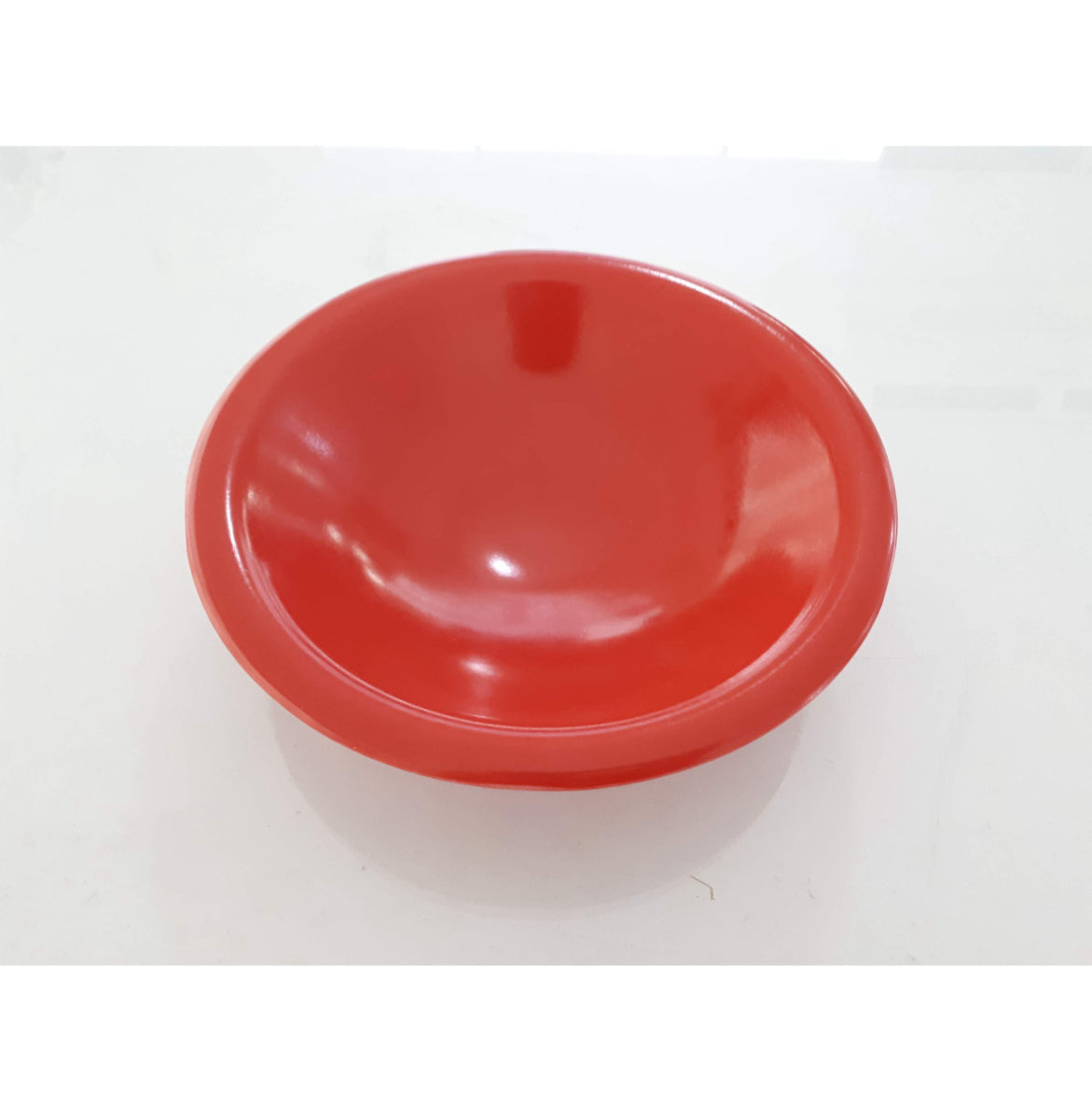 RED MELAMINE PLATE 17 CM