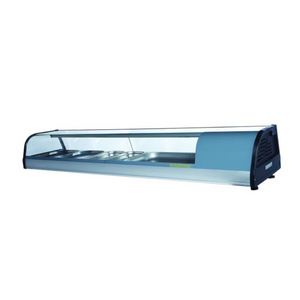 COLD DISPLAY SUSHI UNIT CURVED GLASS