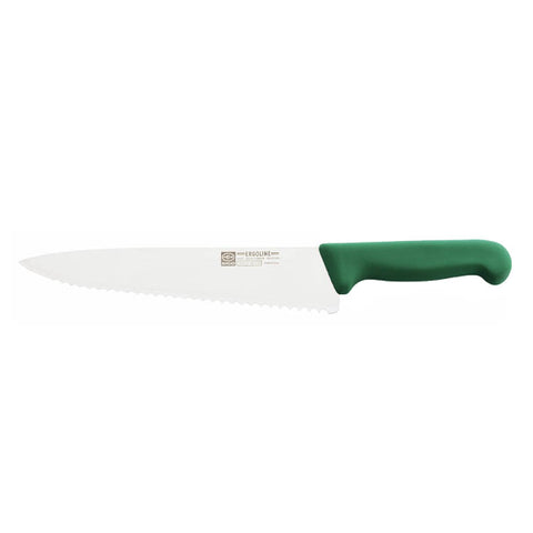 FISH KNIFE SERRATED GREEN ERGOLINEII