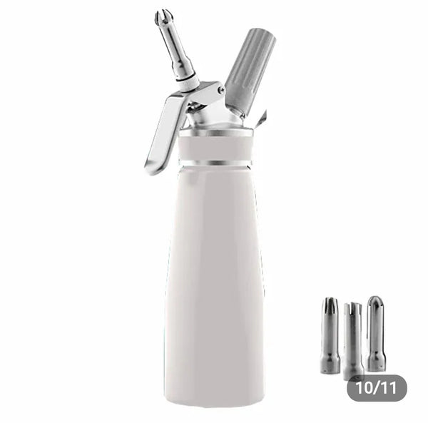 ALUMINIUM WHIPPED CREAM TOPPING DISPENSER 0.5 LTRS