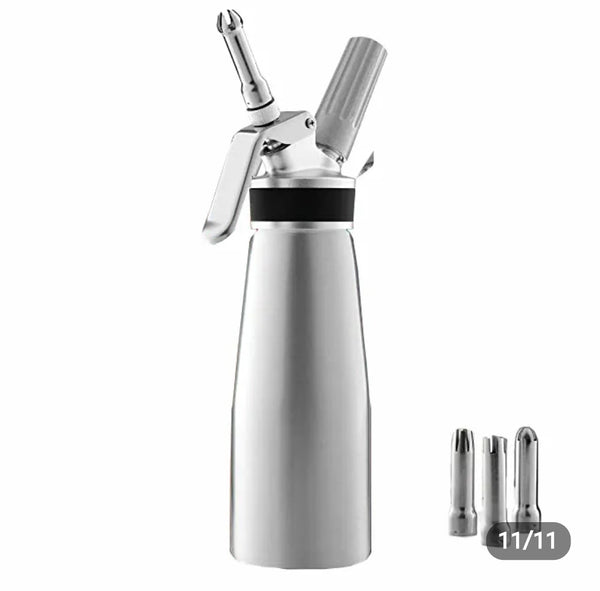 ALUMINIUM WHIPPED CREAM TOPPING DISPENSER 0.5 LTRS