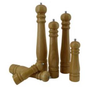 WOODEN PEPPER MILLS RUBBER WOOD