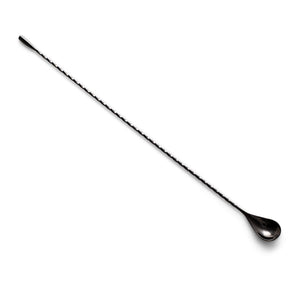 Gunmetal Black Plated Flat Teardrop Bar Spoon 450mm