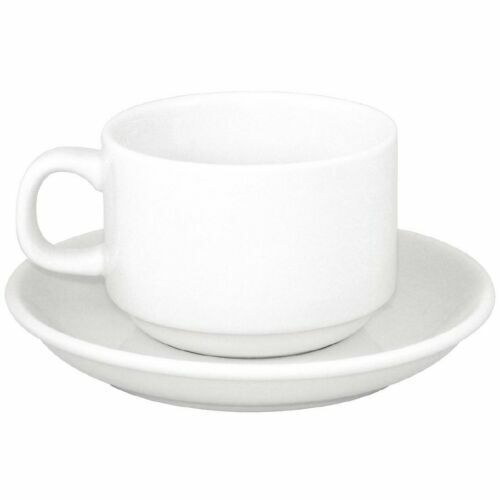 220CC STACKING TEA CUP AND SAUCER