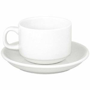 220CC STACKING TEA CUP AND SAUCER