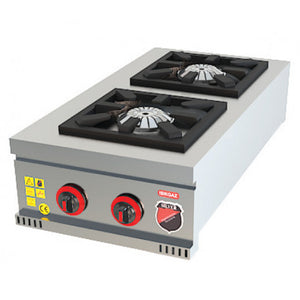 TABLE TOP DOUBLE COOKERS VERTICAL GAS